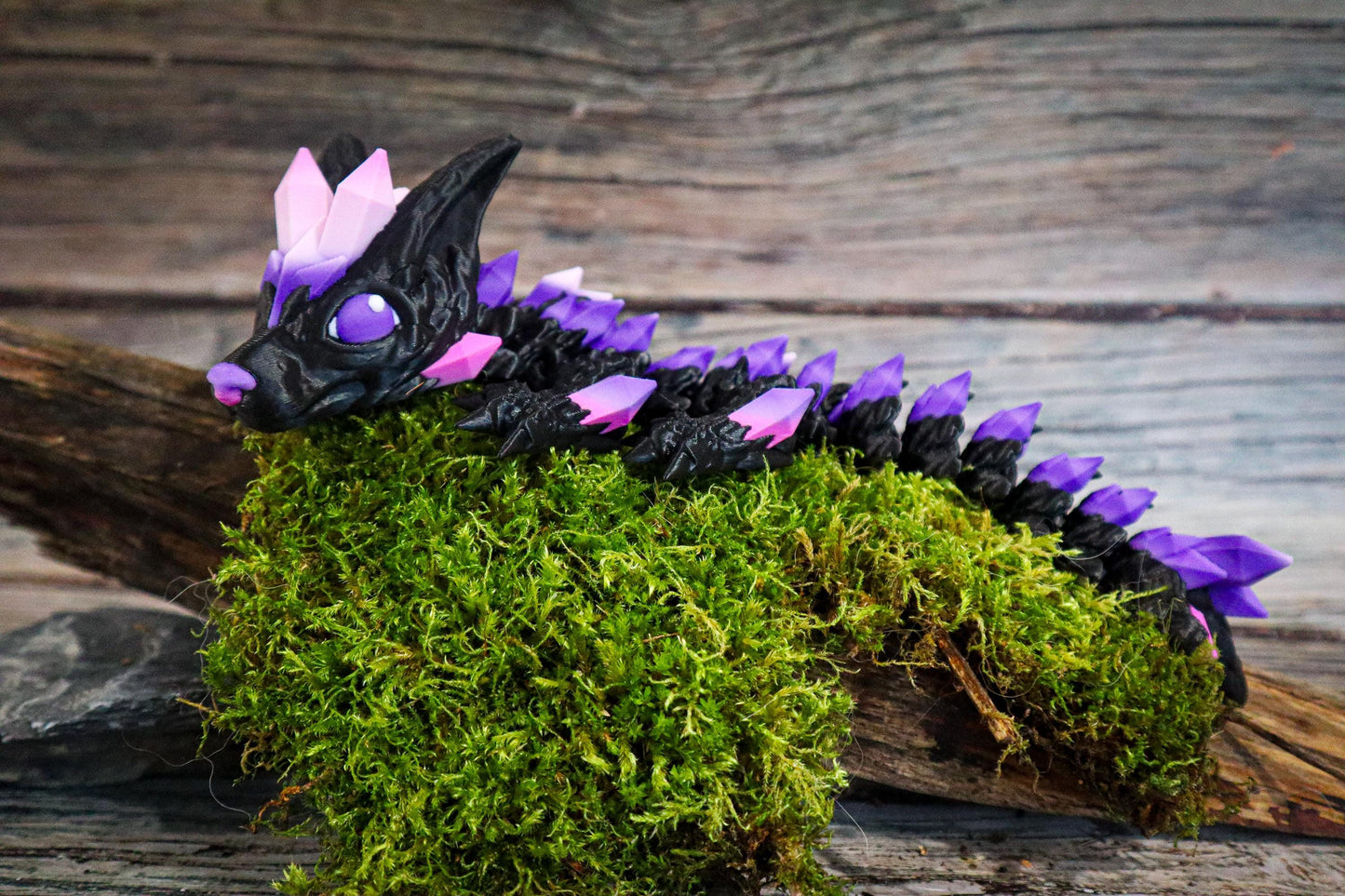 Crystal Wolf Dragon Figurine