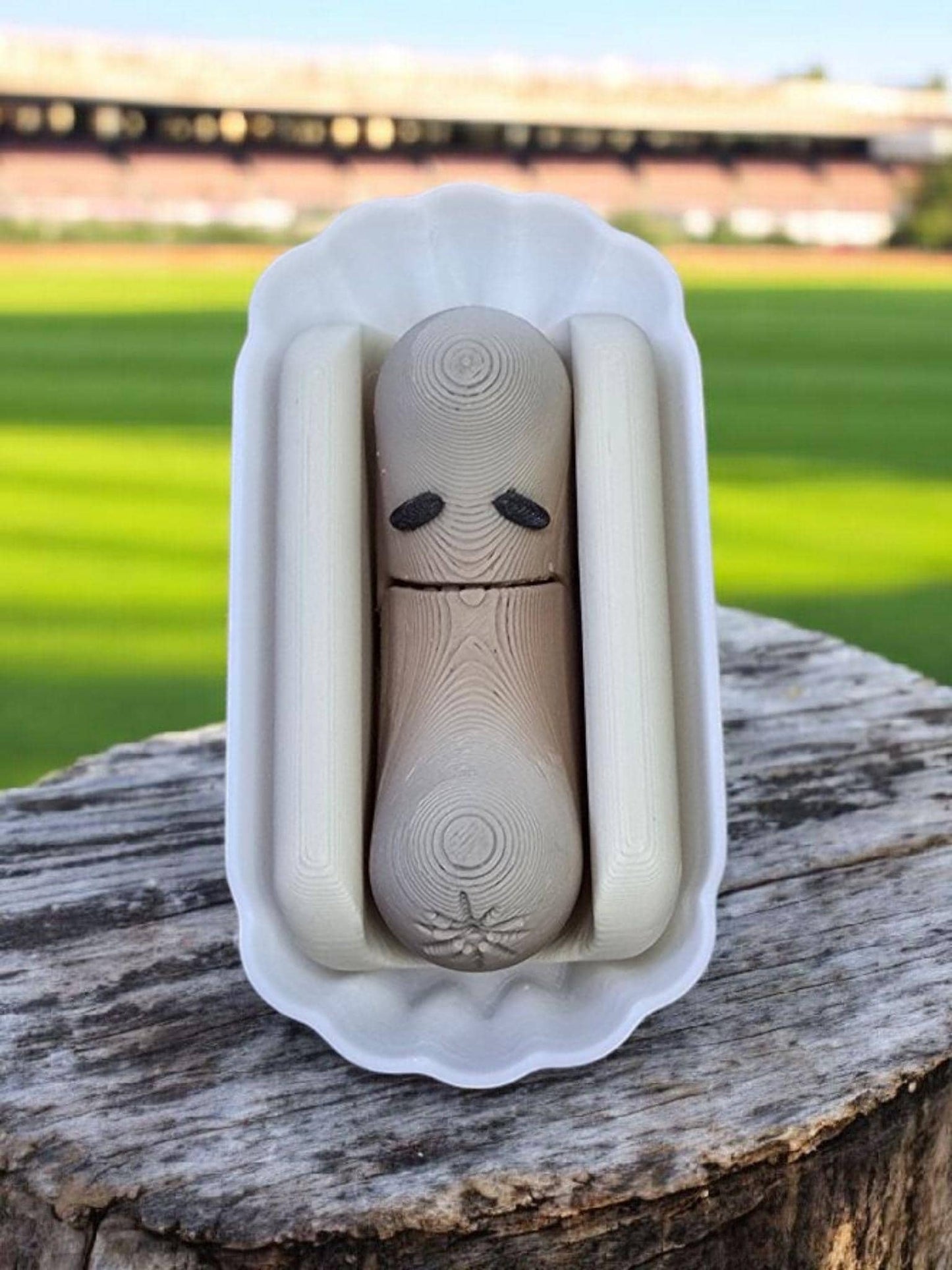 Lil Frankie & Mystery Meats, 3d printed, Hot Dogs Buns, Baseball, 3d Printed Chatty Hotdogs, Picnic Hotdogs, Unique Gifts, Fridge Magnets