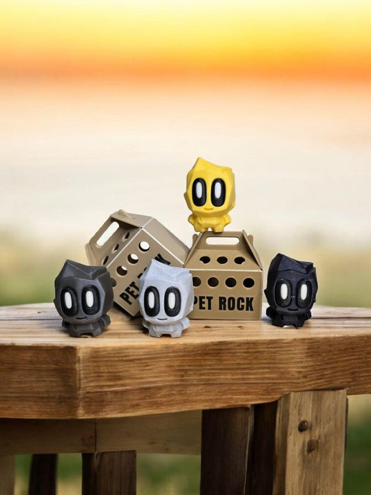 3d Printed Pet Rocks, Blob Rocks, Friend Pet Rocks, Unique Gifts, Unique Gifts, 3d Printed Gifts, Pet Carriers, Rocks in Box, Crystal Rock