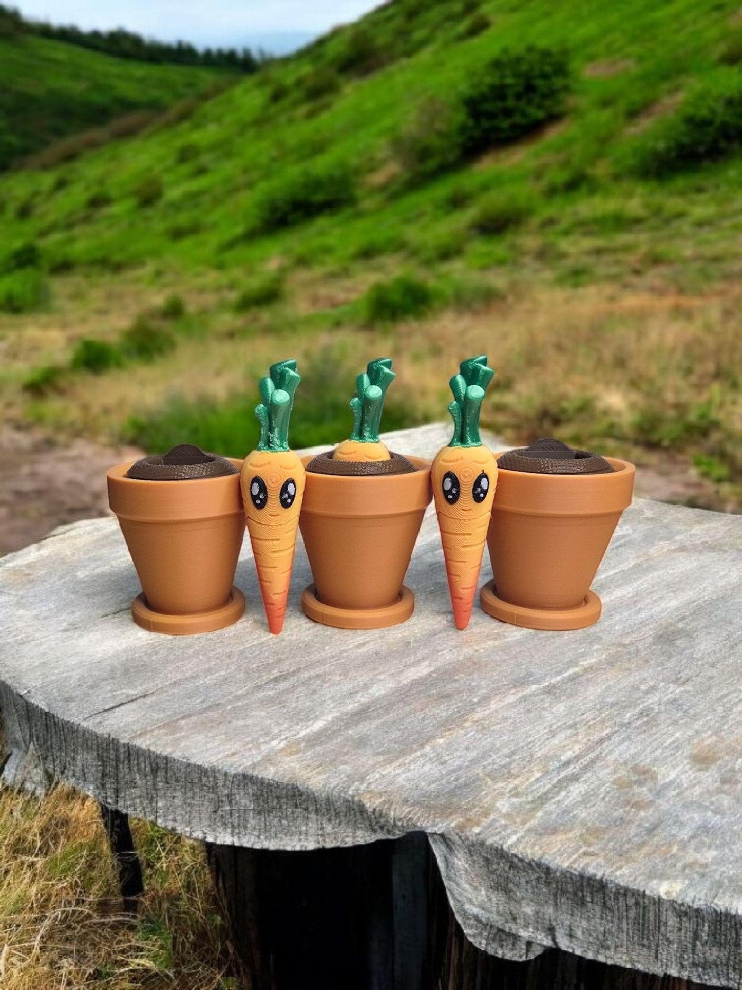 3D Printed Carrots in Pot, Lovely Bunch of Carrots, Carrots, Fidget Carrots, Unique Gifts, Quirky Gift Ideas, Veggie Tales, Veggie Garden