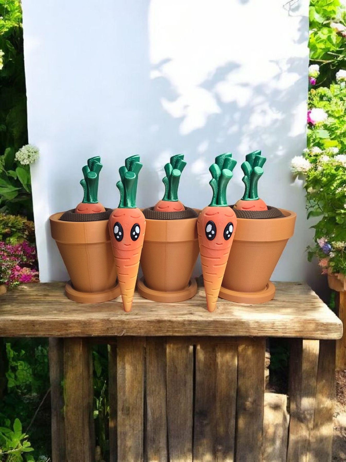 3D Printed Carrots in Pot, Lovely Bunch of Carrots, Carrots, Fidget Carrots, Unique Gifts, Quirky Gift Ideas, Veggie Tales, Veggie Garden